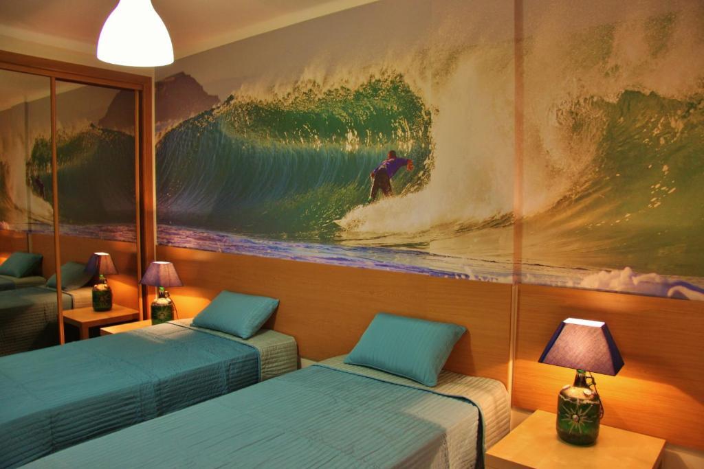 Supertubos Beach Hostel Атогия да Балея Стая снимка